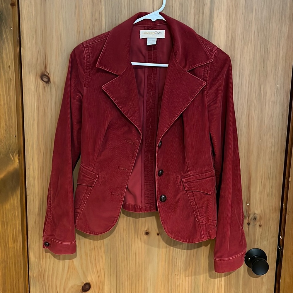 Beautiful red Corduroy Jacket